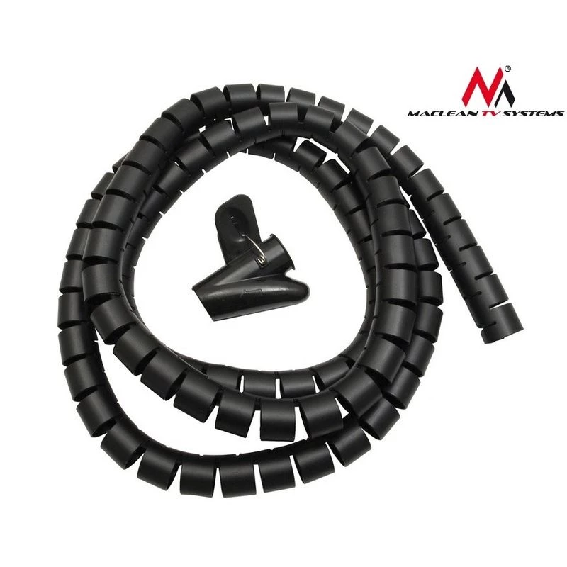 Maclean MCTV-676 B cubrecables organizador, negro