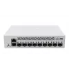 Switch de red gestionado L3 MikroTik CRS310-1G-5S-4S+IN — 1U, 1x Gigabit, 5x SFP, 4x SFP+, 10G, DC/PoE 18–57V, 20W máx.