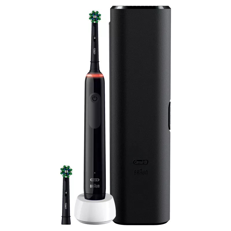 Cepillo de dientes eléctrico rotatorio Oral-B Pro 3 3500 para adultos Negro