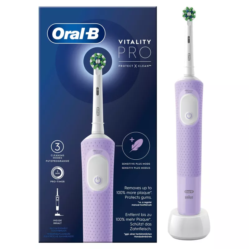 Oral-B Vitality Pro Cepillo de dientes eléctrico Lila 1 cepillo