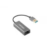 Natec Cricket NNC-1924 adaptador Ethernet de USB 3.0 Tipo A a RJ45, 1000 Mbit/s, cable de 15 cm, negro