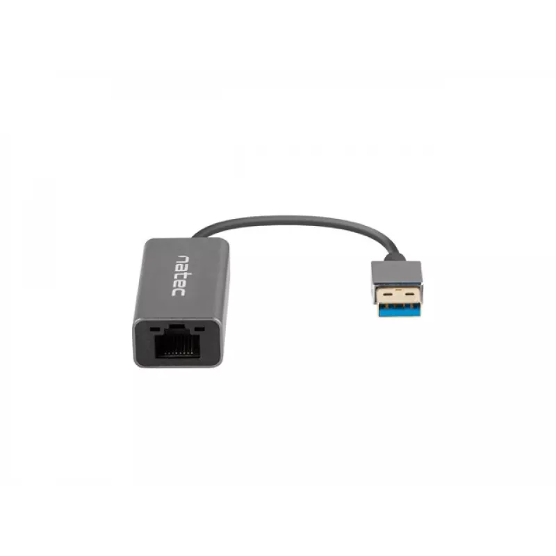 Natec Cricket NNC-1924 adaptador Ethernet de USB 3.0 Tipo A a RJ45, 1000 Mbit/s, cable de 15 cm, negro