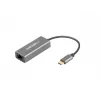 Natec Cricket NNC-1925 adaptador Ethernet de USB-C 3.1 Gen 1 a RJ45, 1000 Mbit/s, cable de 15 cm, aluminio, gris