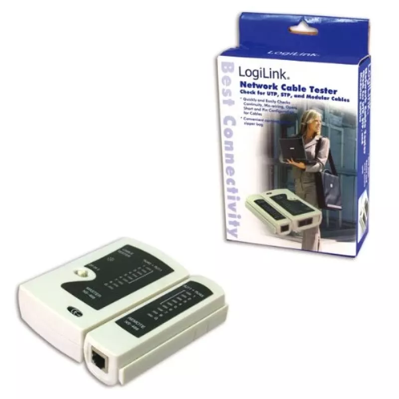 Comprobador de cables, LogiLink WZ0010, probador de cables de red