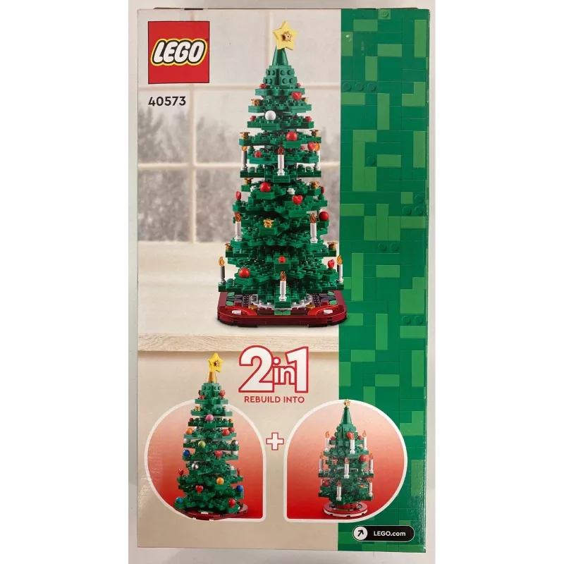 LEGO Árbol de Navidad Set 40573 — modelo de exposición de temporada, mini construcción decorativa
