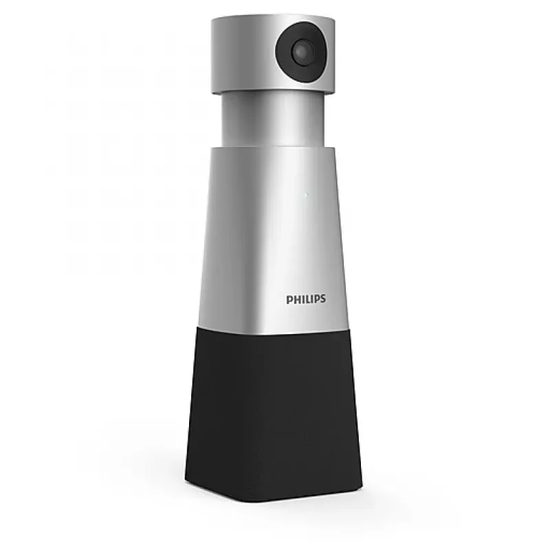 Philips PSE0550 SmartMeeting cámara portátil 4K para videoconferencias con micrófono integrado, 30 fps, USB, negro/plateado