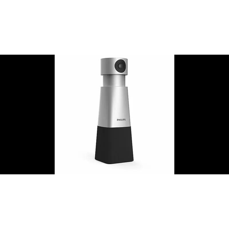 Philips PSE0550 SmartMeeting cámara portátil 4K para videoconferencias con micrófono integrado, 30 fps, USB, negro/plateado