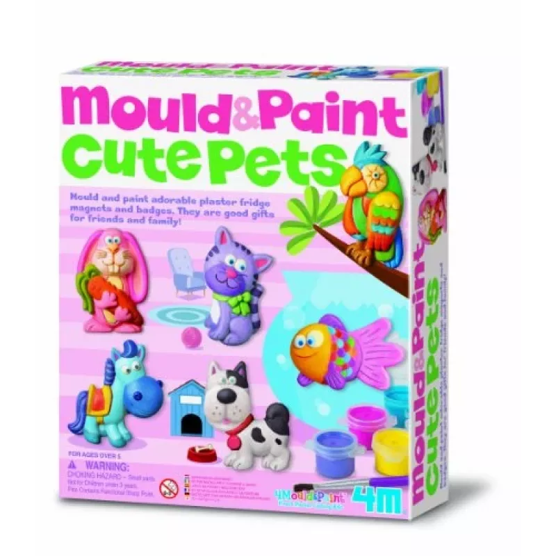 4m Moldes y pintura mascotas adorables