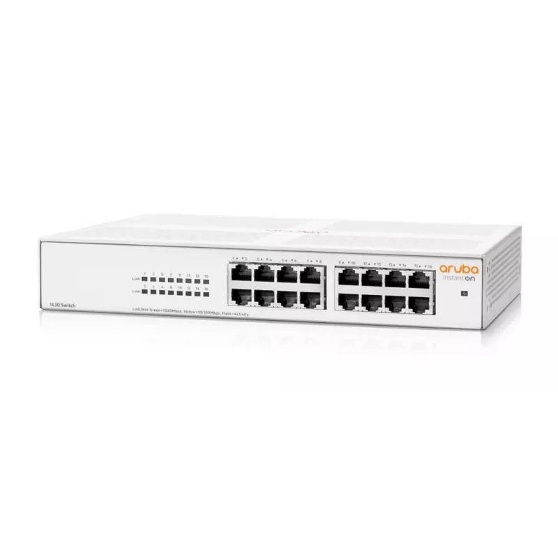 Aruba Instant On 1430 16G no gestionado L2 Gigabit Ethernet (10/100/1000) 1U blanco