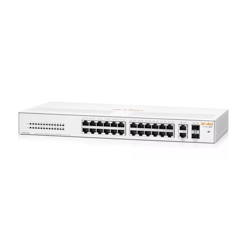 HPE Aruba Networking Aruba Instant On 1430 26G 2SFP no gestionado L2 Gigabit Ethernet (10/100/1000) 1U