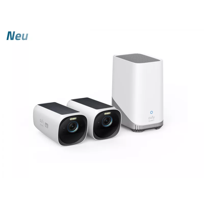 Eufy T88713W1 EufyCam S330 (eufyCam 3) - Kit de 2 cámaras