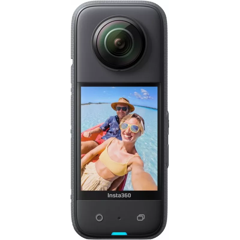 Insta360 X3 CINSAAQ/B cámara de acción 360°, 5,7K, 72 MP, 5760×2880, 100 fps, CMOS, pantalla LCD, negra