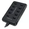 Logilink UA0125 Hub USB 10-Port USB2.0 con fuente de alimentación 3.5A, | Logilink