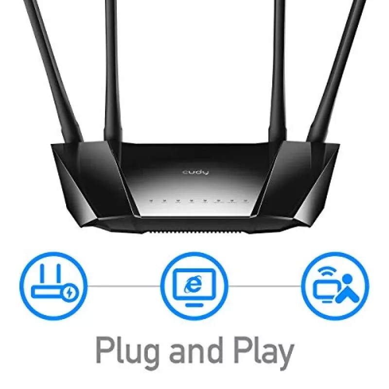 Router inalámbrico Cudy LT400 Fast Ethernet banda única (2.4 GHz) 4G negro