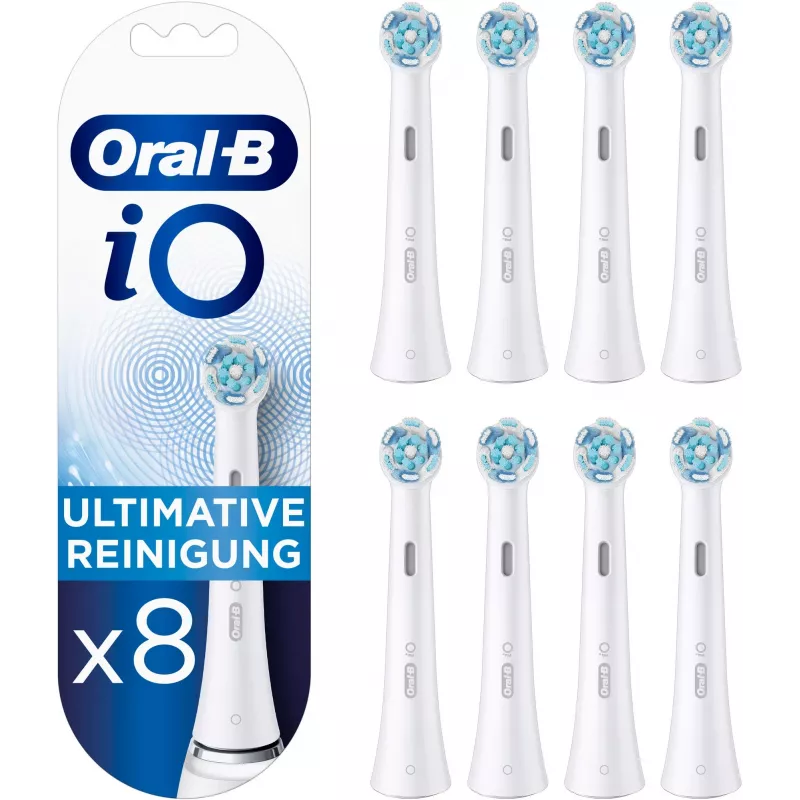Cabezal de cepillo de dientes Oral-B iO Ultimate Clean, pack de 8 cabezales de recambio