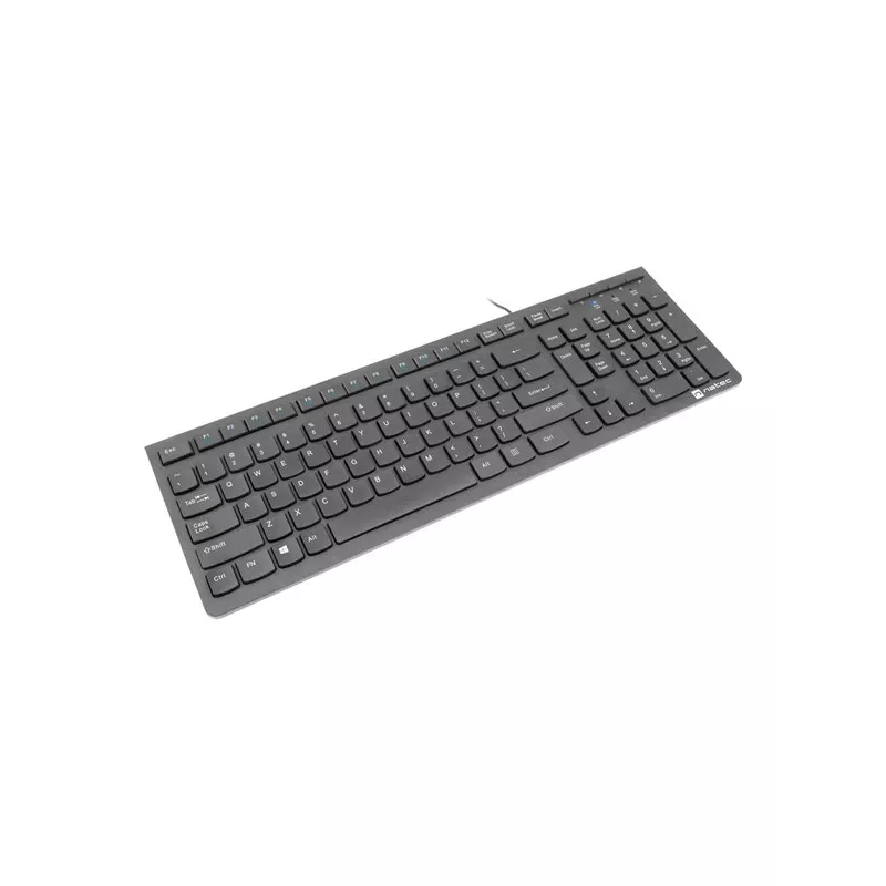 Natec Discus 2 - teclado - QWERTY - US - negro - teclado - inglés de EE. UU. - negro