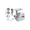 Esperanza EKM012E Meatball picadora de carne eléctrica, 600 W, 3 discos de corte, accesorios para salchichas y kebbe, gris