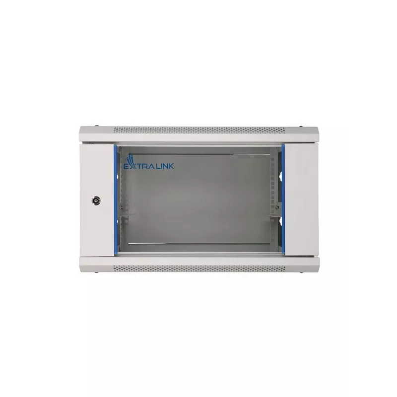 Armario rack Extralink 4U 600x600 gris montaje en pared
