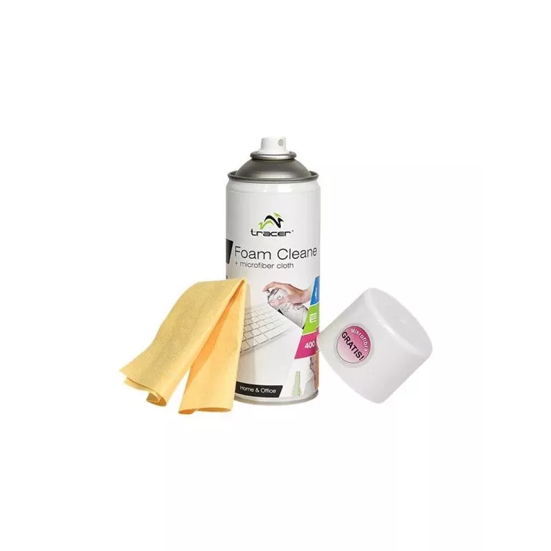 Espuma de limpieza Tracer 400ML + paño de microfibra