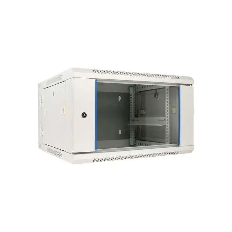 Armario rack de pared Extralink 6U 600x600 AZH Gris Montaje en pared, tipo pivotante