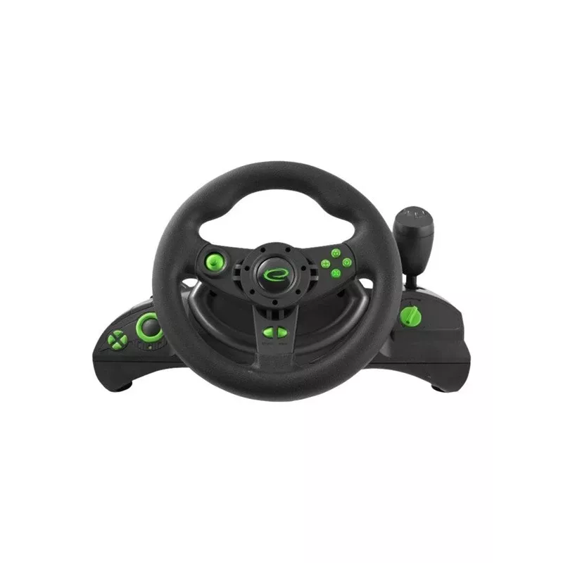 Esperanza EGW102 mando de juego volante PC, PlayStation 3 digital USB negro, verde