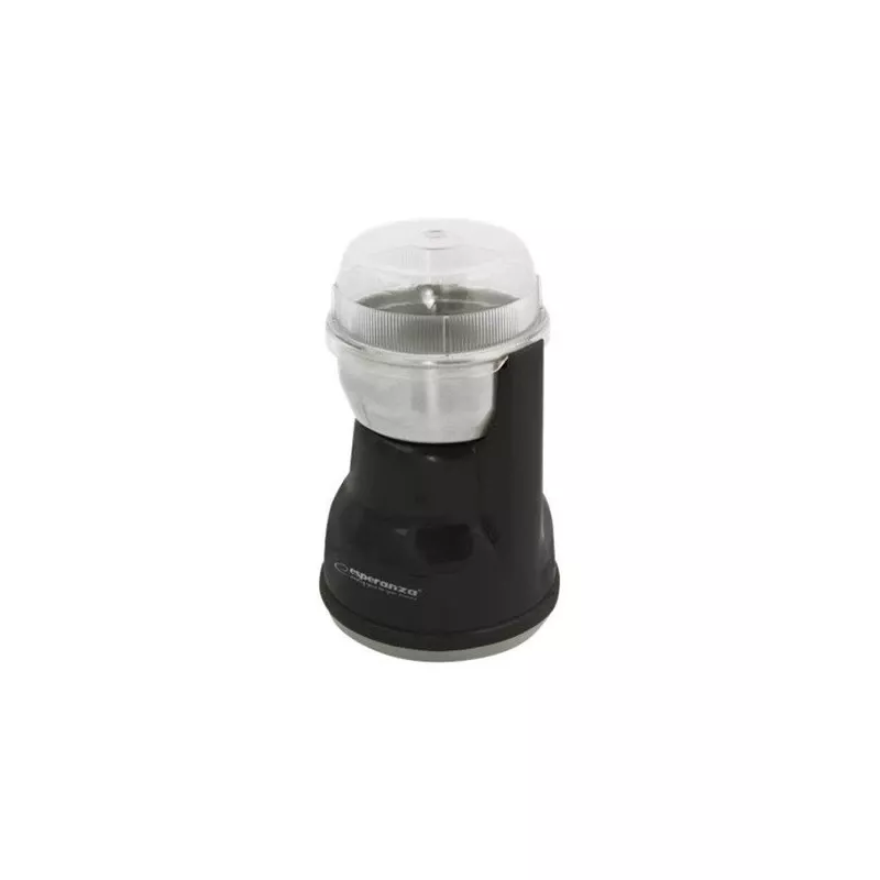 Molino de café de cuchillas Esperanza EKC002K – 160 W, capacidad 50 g, ajustes regulables, negro