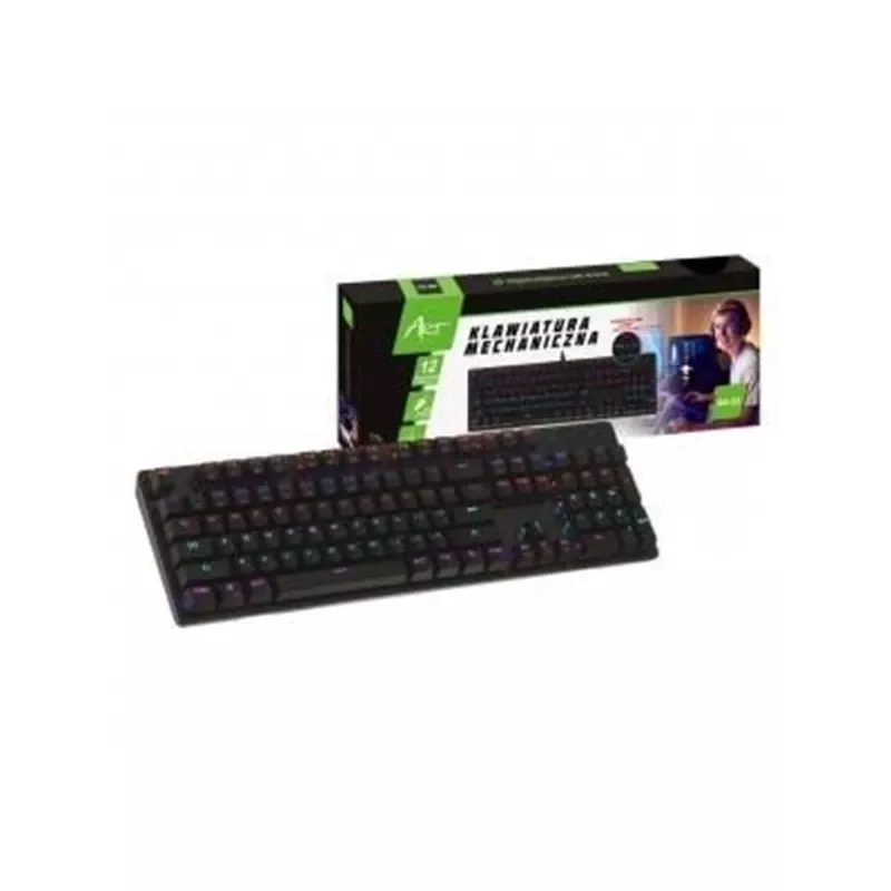 Teclado mecánico ART KLART AK-51 con switches Blue, diseño compacto