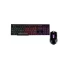 ART AK-50 kit USB de teclado retroiluminado y ratón iluminado, negro