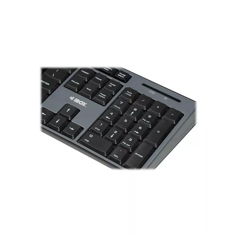 IBOX Desktop Kit Pro conjunto inalámbrico de teclado y ratón, QWERTY tamaño completo 104 teclas, 2,4 GHz, 1200 DPI, negro