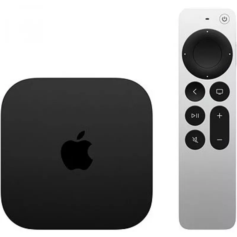 Apple TV 4K negro, plateado 4K Ultra HD 128 GB Wi-Fi Ethernet LAN