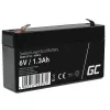 Batería para SAI Green Cell AGM13, plomo-ácido sellada VRLA 6 V 1,3 Ah, 290 g, negro