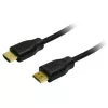 LogiLink CH0053 cable HDMI de alta velocidad con Ethernet, HDMI 1.4, A macho – A macho, 4K/30, contactos chapados en oro, 10 m, negro