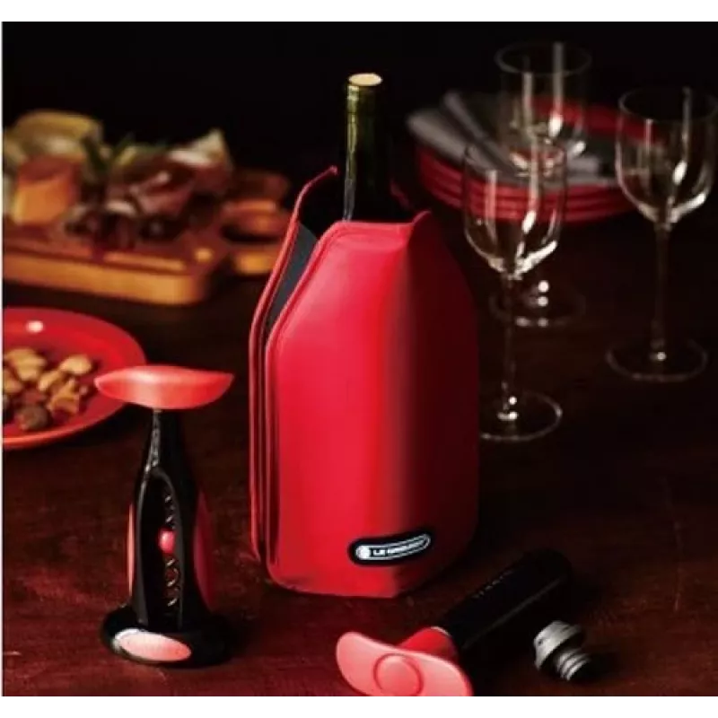 Funda refrigerante para botellas de vino Le Creuset - Rojo