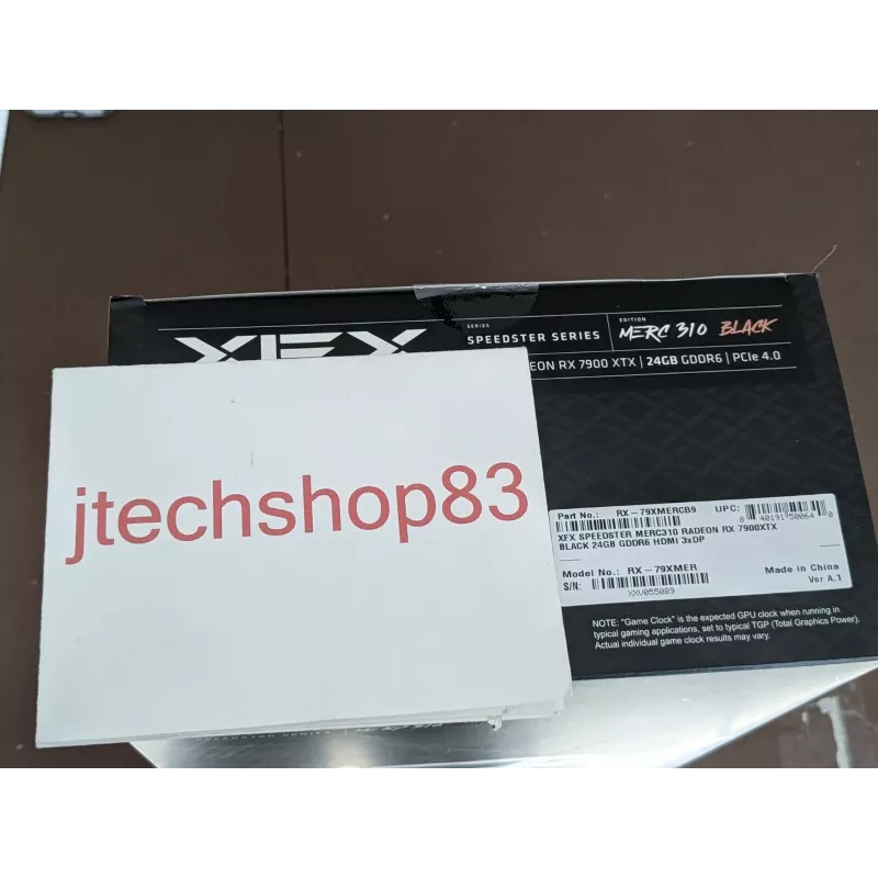 Tarjeta gráfica XFX Radeon RX 7900 XTX 24 GB GDDR6, PCIe 4.0, 384 bits, 355 W, 3 ventiladores
