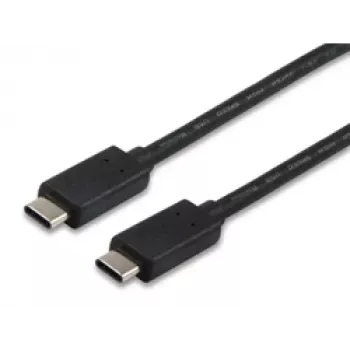 Equip cable USB 2.0 Type-C, 1 m, 1 m, USB C, USB C, USB 2.0, macho/macho, negro