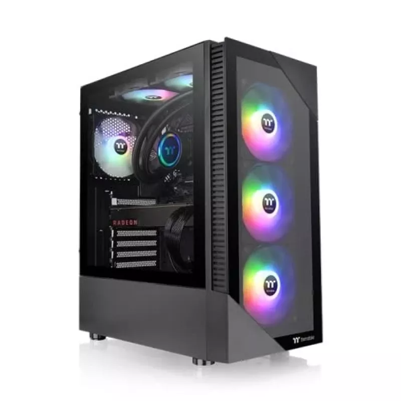 Caja de PC Thermaltake View 200 TG ARGB Midi Tower negra