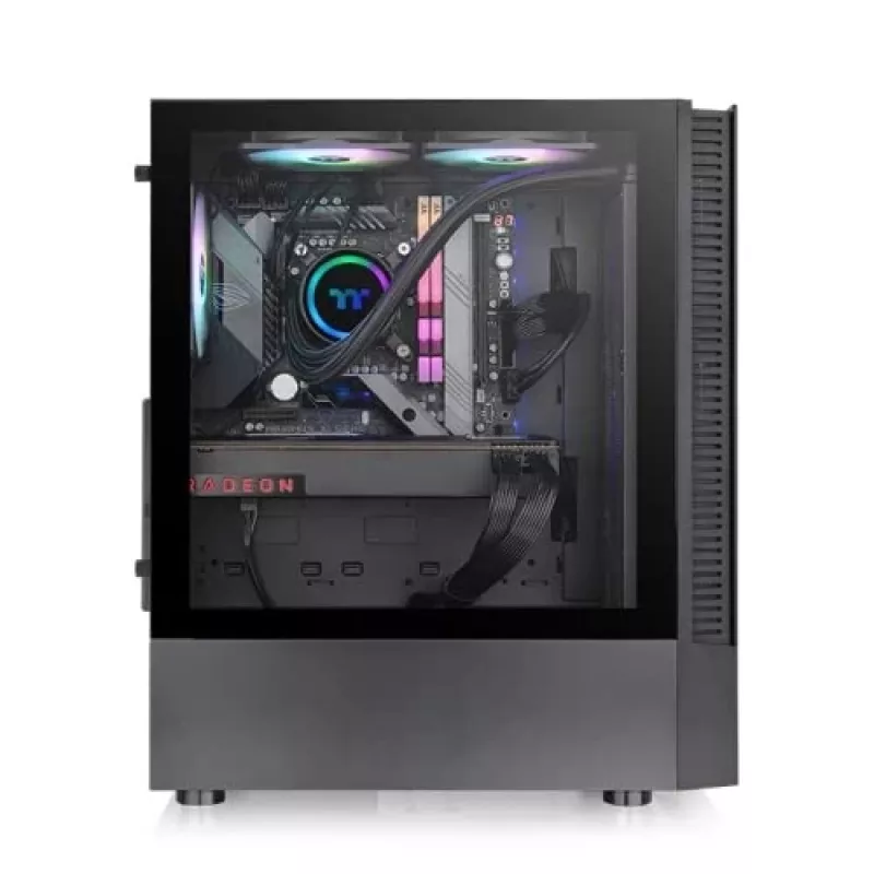 Caja de PC Thermaltake View 200 TG ARGB Midi Tower negra