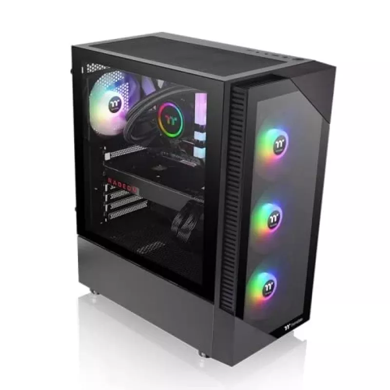 Caja de PC Thermaltake View 200 TG ARGB Midi Tower negra