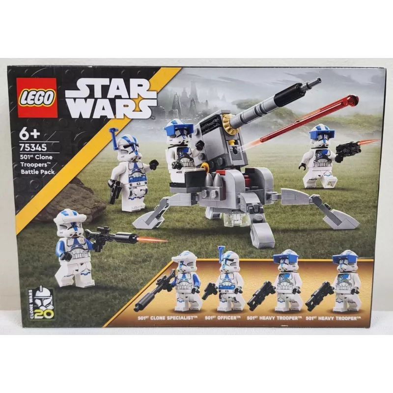 LEGO 75345 Star Wars Pack de batalla Soldados clon de la 501.ª juego de construcción
