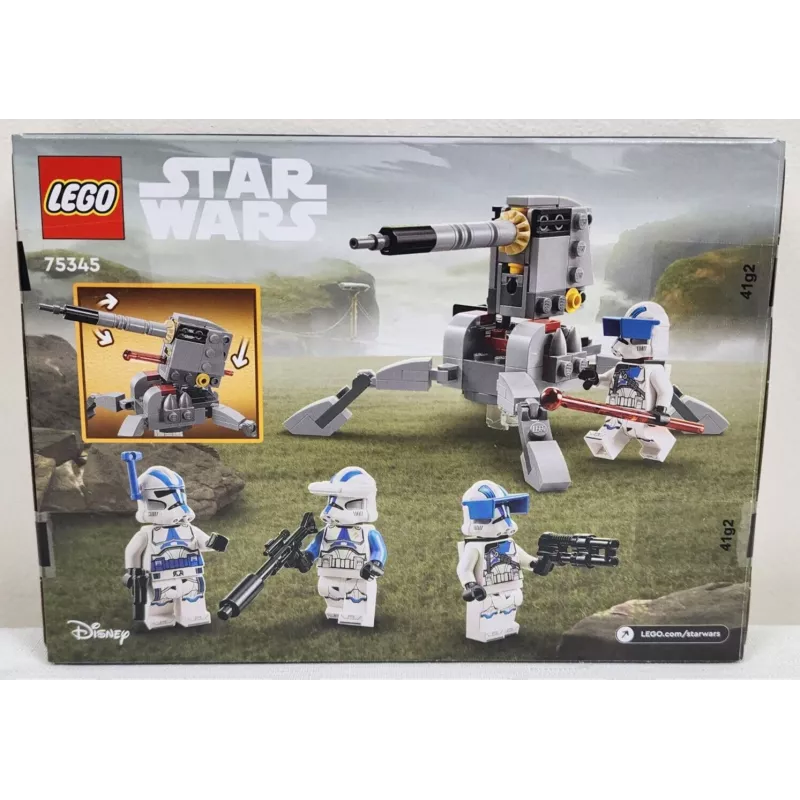 LEGO 75345 Star Wars Pack de batalla Soldados clon de la 501.ª juego de construcción
