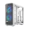 Caja PC Fractal Design Torrent White – compatible con ATX, EATX, microATX, ITX; 2 ventiladores frontales de 180 mm; bahías de 2,5