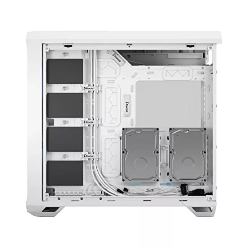 Caja PC Fractal Design Torrent White – compatible con ATX, EATX, microATX, ITX; 2 ventiladores frontales de 180 mm; bahías de 2,5