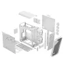 Caja PC Fractal Design Torrent White – compatible con ATX, EATX, microATX, ITX; 2 ventiladores frontales de 180 mm; bahías de 2,5