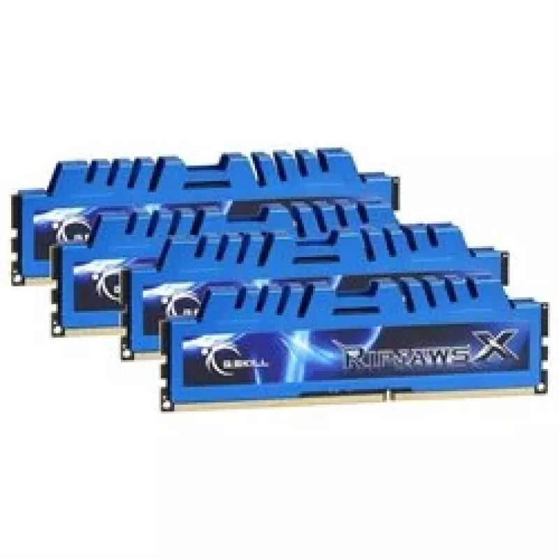 Kit de memoria G.SKILL RipjawsX F3-1600C9Q-32GXM (DDR3 DIMM; 4 x 8 GB; 1333 MHz; CL9)