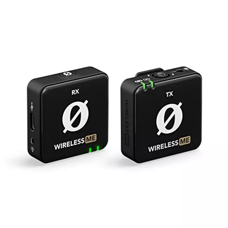 WIME RODE WIRELESS ME sistema de micrófono inalámbrico de doble canal para vloggers podcasters