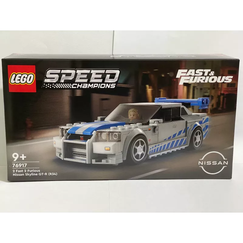 LEGO 76917 Speed Champions 2 Fast 2 Furious Nissan Skyline GT-R (R34) coche de juguete