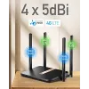 Router inalámbrico Cudy LT500D Fast Ethernet doble banda (2,4 GHz / 5 GHz) 4G negro