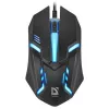 Ratón óptico con cable DEFENDER CYBER MB-560L — ambidiestro, 1200 DPI, USB Type-A, 2 botones, negro