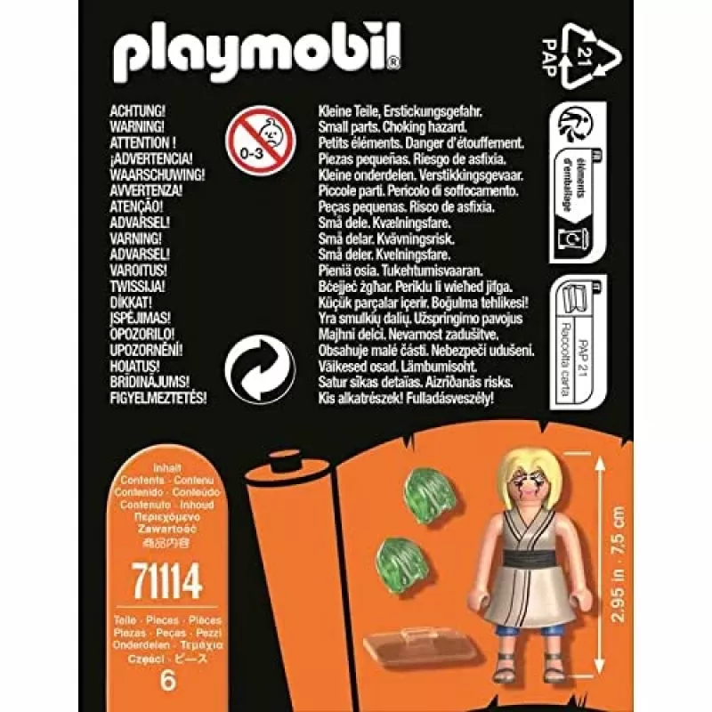 Playmobil 71114 Naruto: Tsunade set de figuras Naruto Shippuden set de figuras de colección de anime para niños y fans a partir de 5 años