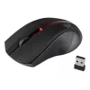 Ratón óptico inalámbrico Rebeltec GALAXY negro/rojo interfaz